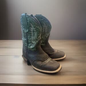 Caballo Dorado Toddler Cowboy Boots Size 16 (US1.5-2) Leather Western Baby Boots